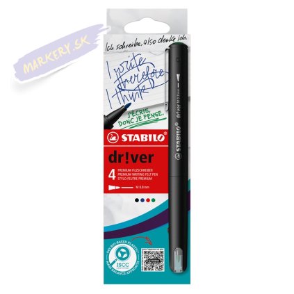 Liner STABILO dr!ver 0,8mm, 4ks