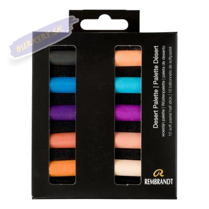 rembrandt soft pastel set desert palette 10 half pastels 375564