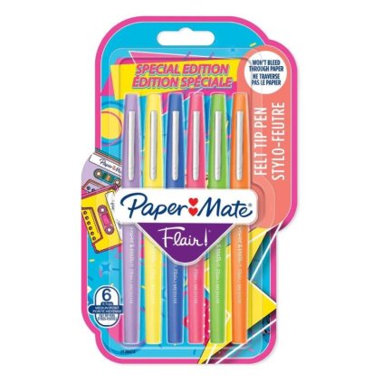 Fixky PAPER MATE Flair Medium, 6 ks Retro