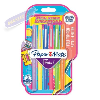PAPER MATE Flair Medium, 6ks Retro
