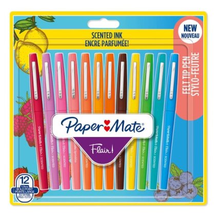 Fixky PAPER MATE Flair Medium, 12 ks Scented Perfumed