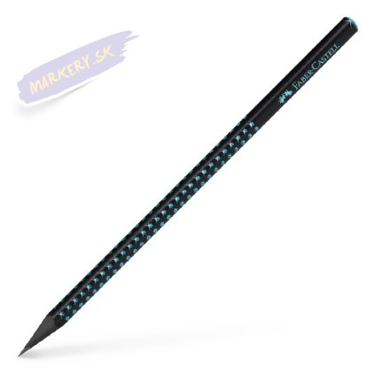 FABER-CASTELL grafitová ceruzka Grip Sparkle B, Midnight Ocean