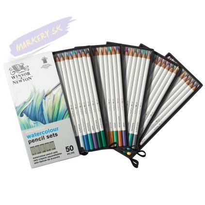 Akvarelové pastelky WINSOR & NEWTON, 50ks Complete Collection