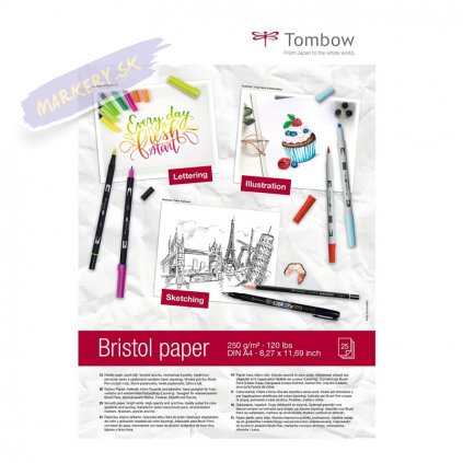 7086 2 blok a4 tombow bristol sketching 25 listu