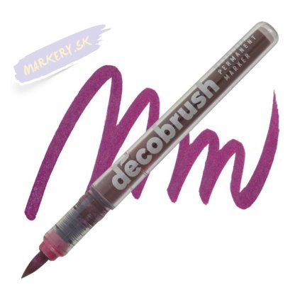 Akrylová fixa KARIN DecoBrush Metallic, Violet Red 8316