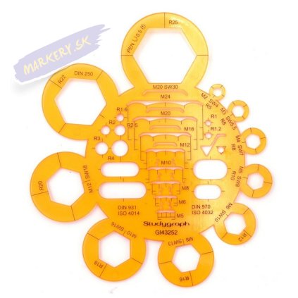 Šablóna GRAPH'IT na matice 35 tvarov