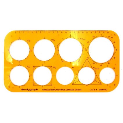 Šablóna GRAPH'IT na kružnice 38-60 mm
