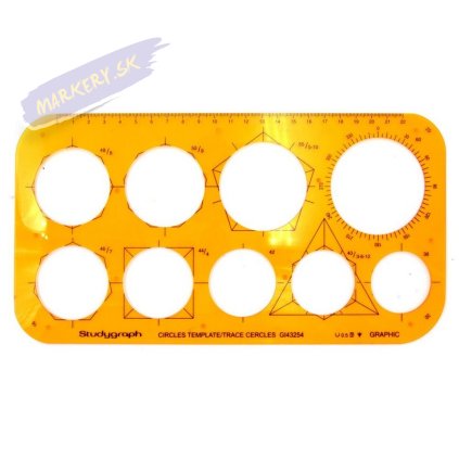 Šablóna GRAPH'IT na kružnice 38-60mm