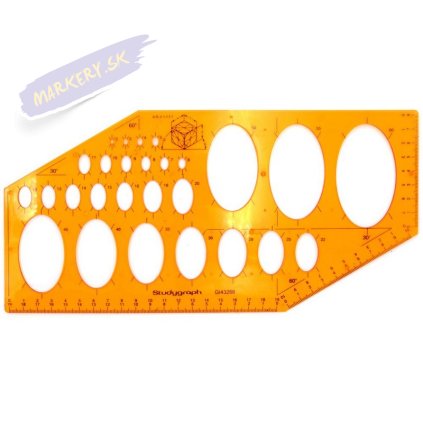 Šablóna GRAPH'IT na elipsy 2-60mm