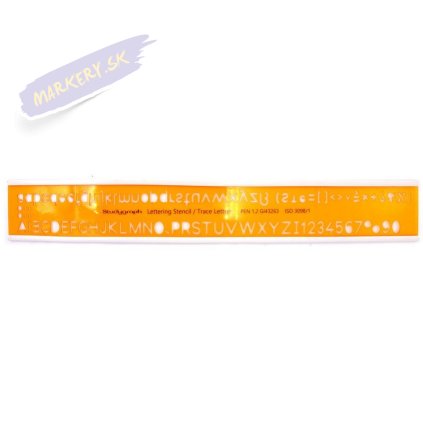 Šablóna GRAPH'IT písmenová ISO 12mm