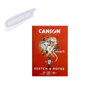Zošit CANSON XSmart Sketch & Notes A6, 52 listov 96g
