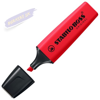 Zvýrazňovač STABILO BOSS ORIGINAL, červený