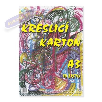 Kresliaci kartón BOBO A3, 10 listov