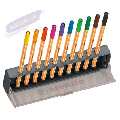 Liner STABILO point 88, 10ks v stojančeku