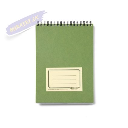 Zápisník "Zelenáč" A5, 50 bielých linko-bodkovaných listov