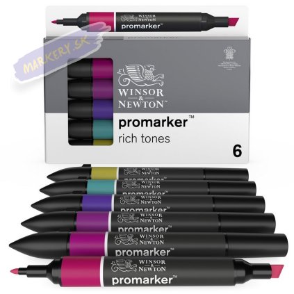 884955070369 W&N PROMARKER RICH TONES 6PC 884955070369 [OPEN DHI] (For Presentations)