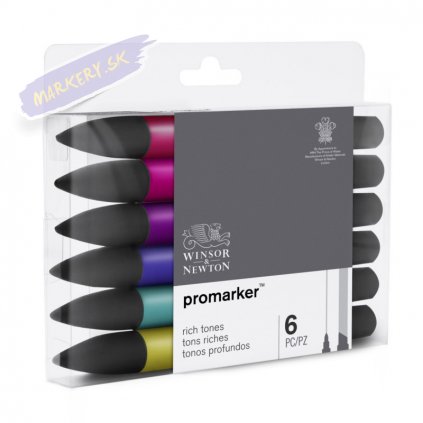 7812 4 winsor newton promarker lihovy 6ks rich tones