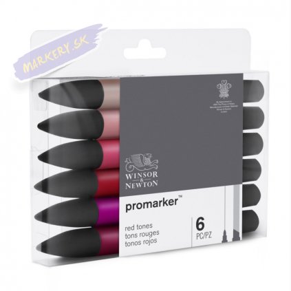 7845 4 winsor newton promarker lihovy 6ks red tones