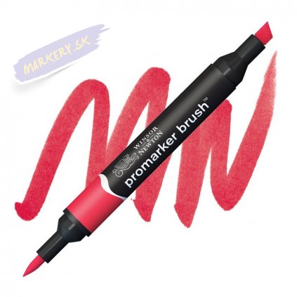 8013 3 winsor newton promarker brush lihovy red r666