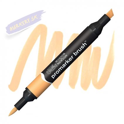 Liehová fixa WINSOR & NEWTON Promarker Brush & Chisel, APRICOT (O538)