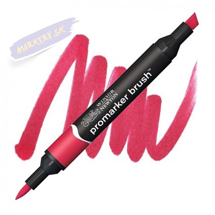 Liehová fixa WINSOR & NEWTON Promarker Brush & Chisel, POPPY RED (R565)