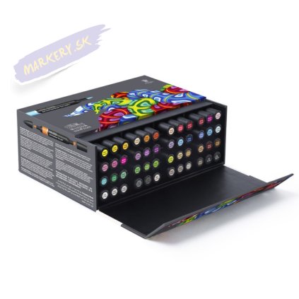 8133 5 winsor newton promarker brush lihovy 48ks essential collection set