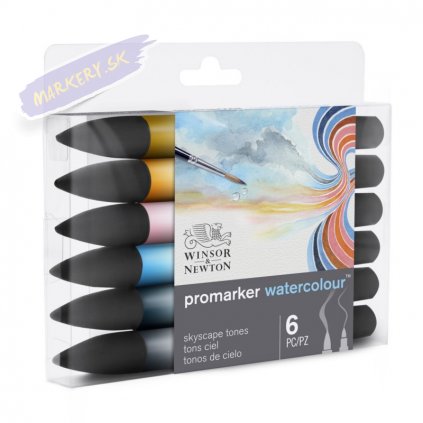 8295 3 winsor newton promarker akvarelovy 6ks sky tones