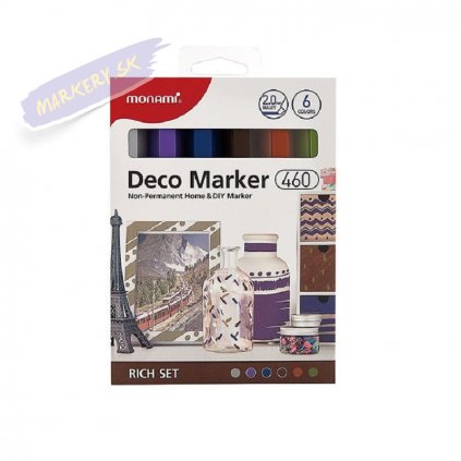 8502 5 monami akrylovy deco marker 460 f 6ks rich