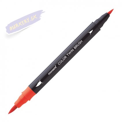 8733 5 monami akvarelovy color twin brush oranzovy