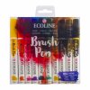 15234 4 ecoline brush pen set 10ks tmave