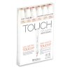 TOUCH TWIN Brush Marker 6c SET [SKIN TONES A]