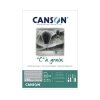 Blok CANSON "C" à grain Grey A4, 30 listov 250g