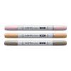 Liehové fixky COPIC Ciao obojstranné Brush & Chisel Starter Set, Pet Palette