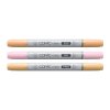 Liehové fixky COPIC Ciao obojstranné Brush & Chisel Starter Set, Sunset Palette