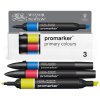 884955097243 W&N PROMARKER 3 PRIMARY COLOURS SET 884955097243 [DHI] (For Presentations)
