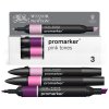 884955097236 W&N PROMARKER 3 PINK TONES SET 884955097236 [DHI] (For Presentations)