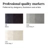 884955097199 W&N PROMARKER 3 GREY TONES SET 884955097199 [SWATCHES] (For Office Print)