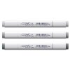 Liehové fixky COPIC Classic obojstranné Fine & Chisel 3 ks, Steel Structure Tints