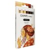 Liehové fixky COPIC Ciao obojstranné Brush & Chisel 5+1ks, Portrait Amber Glow