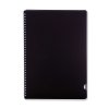 Zápisník "Plastic Black" A4, 60 bielych linajkových listov