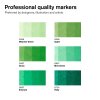 884955073858 W&N PROMARKER GREEN TONES 6PC 884955073858 [SWATCHES] (For Presentations)