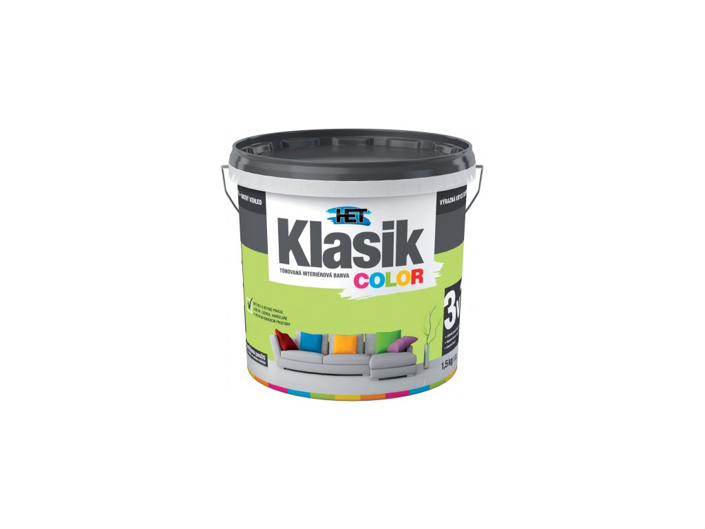 Het Klasik Color malířská barva, 0597 světle zelená, 1,5 kg