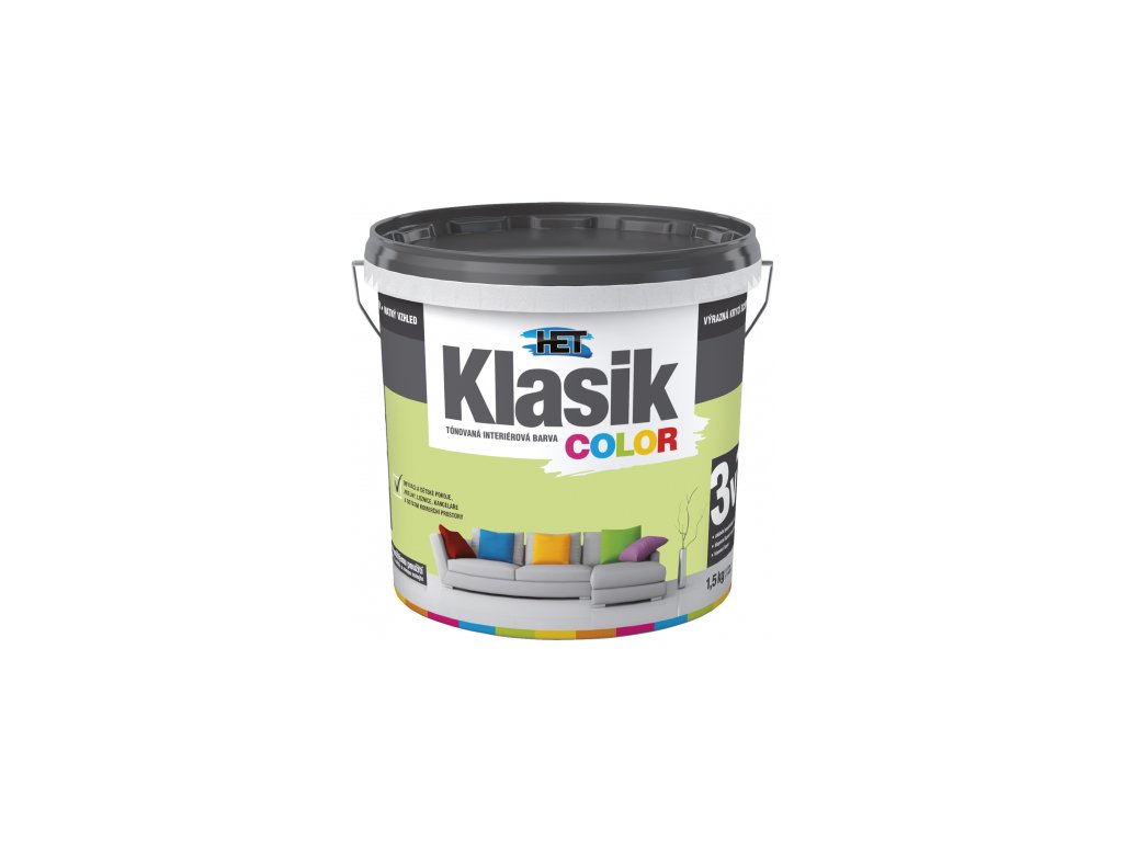 Het Klasik Color malířská barva, 0528 zelený pistáciový, 1,5 kg