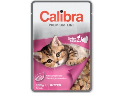 calibra cat premium kitten turkey chicken 100g