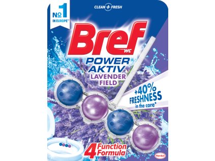 Bref WC Power Aktiv Levandule, WC blok v kuličkách, levandule, 50 g