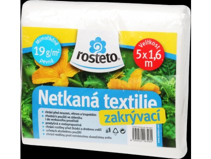 Neotex / netkaná textilie Rosteto - bílý 19g šíře 5 x 1,6 m