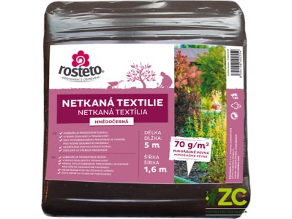 Neotex / netkaná textilie Rosteto - hnědočerný 70g šíře 5 x 1,6 m
