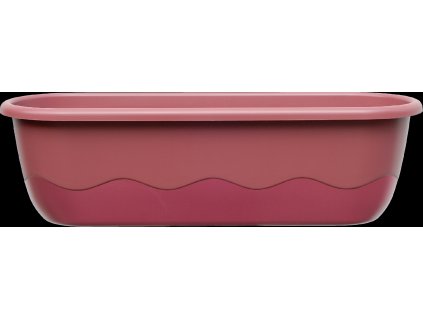 Truhlík samozavlažovací Mareta - růžová + vínová 80 cm