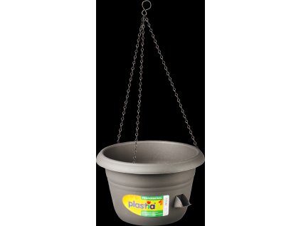 Žardina samozavlažovací Siesta závěs - antracit 30 cm