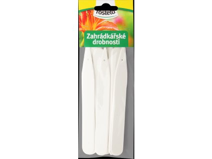 Jmenovka zapich Rosteto L 6 bílá 15x1,7 cm (sada 15ks) rovná